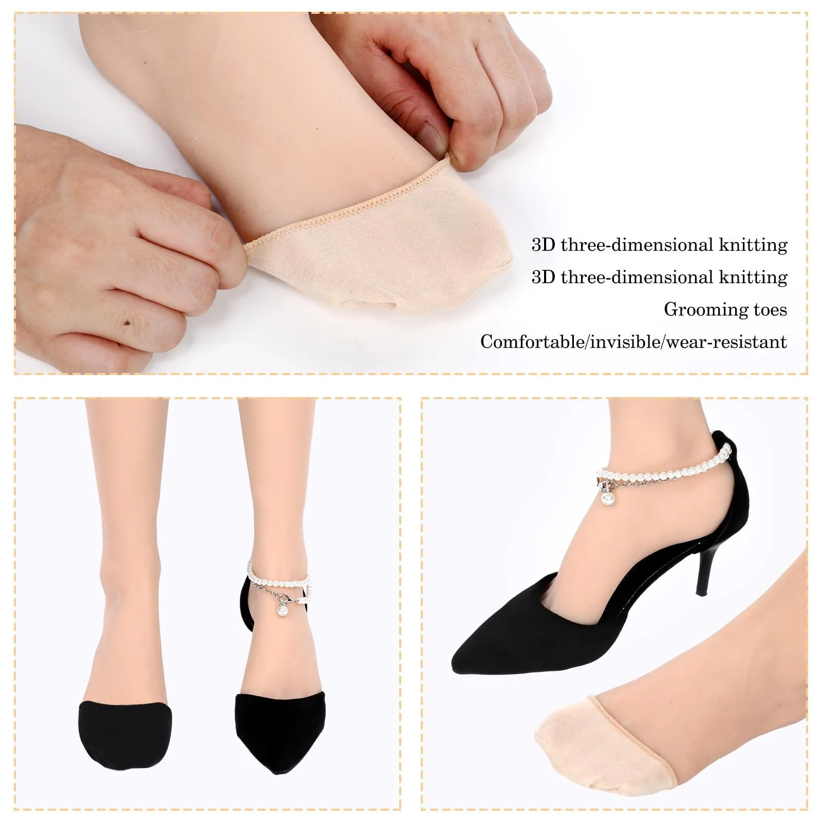 Шкарпетки для пальців ніг Бавовняні 4 пари, фото №5 Шкарпетки для пальців ніг Бавовняні 4 пари, фото №5