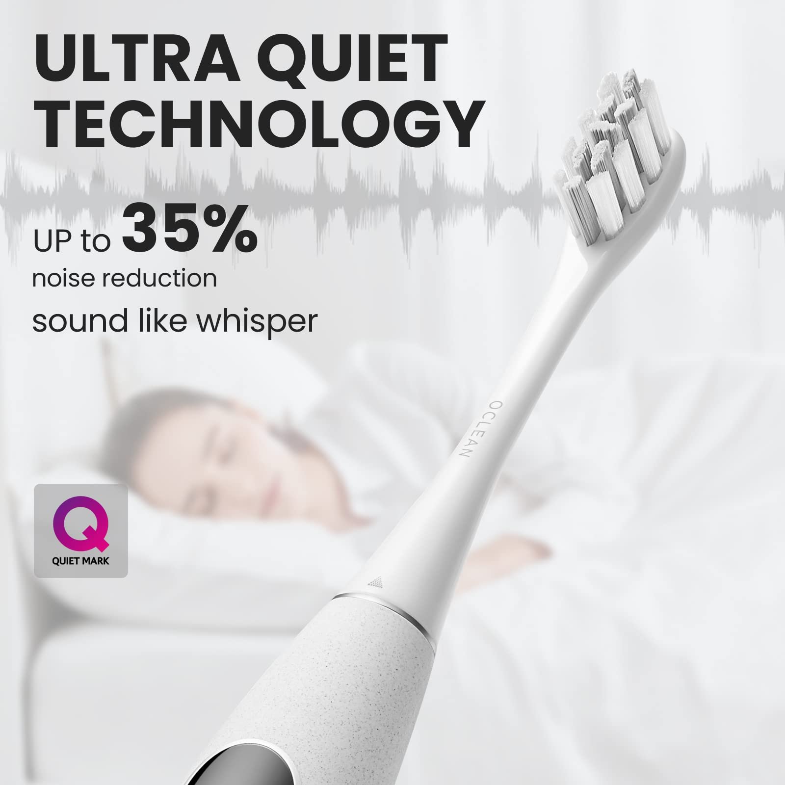 Електрична Зубна Щітка Oclean X Pro Elite Smart Mute Sonic + Oclean BB01 Дорожній Футляр для Електричної Зубної Щітки Сірий, фото №6