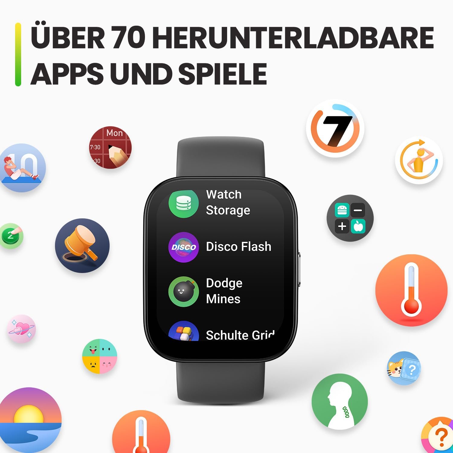 Смарт-годинник Amazfit Bip 5 46 мм з вимірюванням пульсу, 120 спортивними режимами, Bluetooth-дзвінками, GPS і 4 системами супутникового позиціонування, підтримкою Alexa, монітором SpO2 та часом автономної роботи 10 днів, фото №4