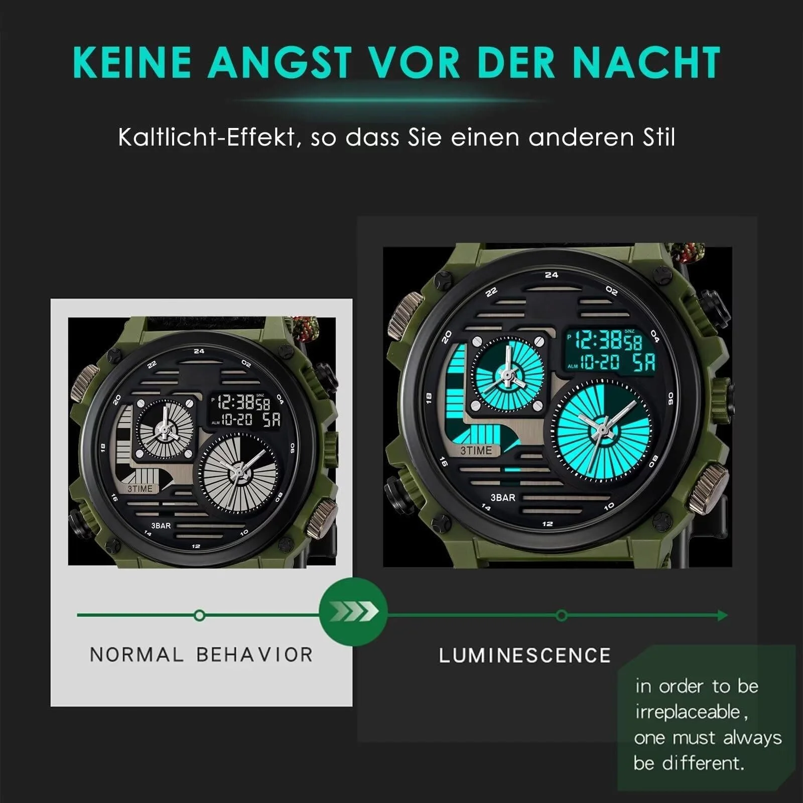 Цифровые военные часы Findtime для мужчин - секундомер, спортивные часы, тактический водонепроницаемый хронограф для активного отдыха - большие военные часы для мужчин и мальчиков, фото №4 Цифровые военные часы Findtime для мужчин - секундомер, спортивные часы, тактический водонепроницаемый хронограф для активного отдыха - большие военные часы для мужчин и мальчиков, фото №4