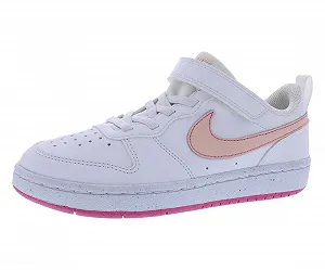 Кроссовки Nike Court Borough Low Recraft (PS) Низкие Белый для Девочек - Фото 1