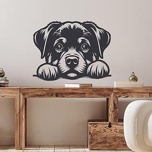 Наклейка на стіну GRAZDesign Собака 52 x 40 см Чорна - Фото 1