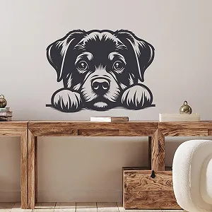 Наклейка на стіну GRAZDesign Собака 52 x 40 см Чорна - Фото 1