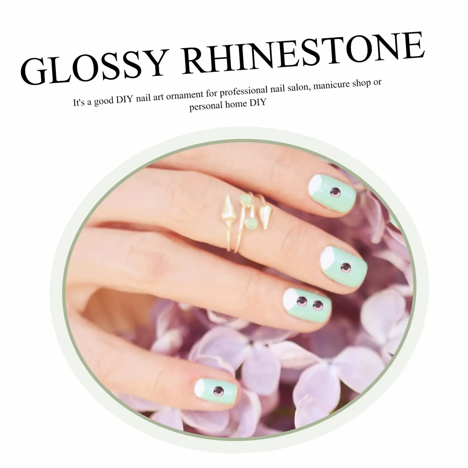 Стразы для ногтей стеклянные 1 пакет плоские для маникюра и изготовления ювелирных изделий нежные для ногтей и креативных украшений, фото №6
