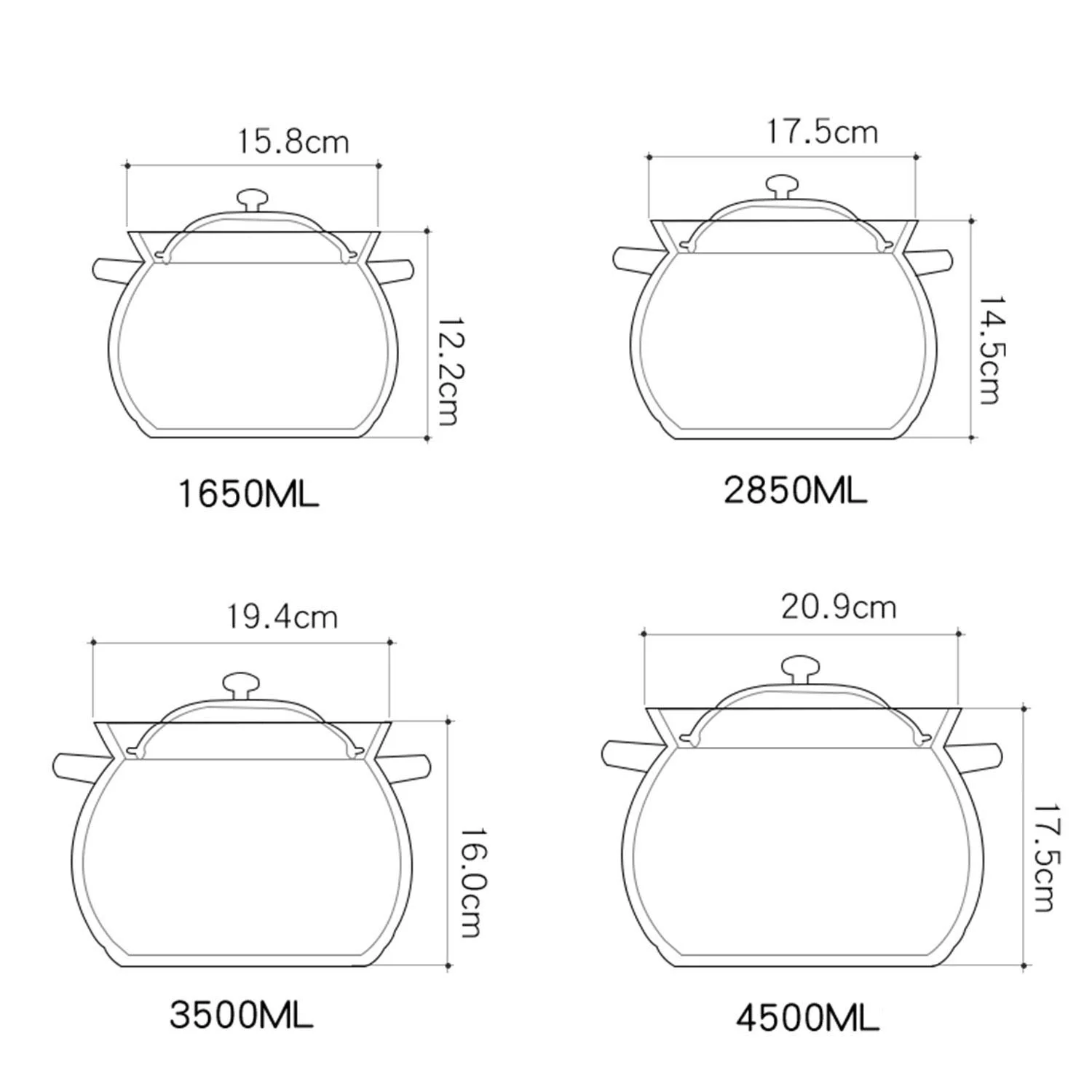 Кастрюля AIBAB Жаркостойкая Высокотемпературная для тушения Большая емкость Керамическая, фото №6 Кастрюля AIBAB Жаркостойкая Высокотемпературная для тушения Большая емкость Керамическая, фото №6