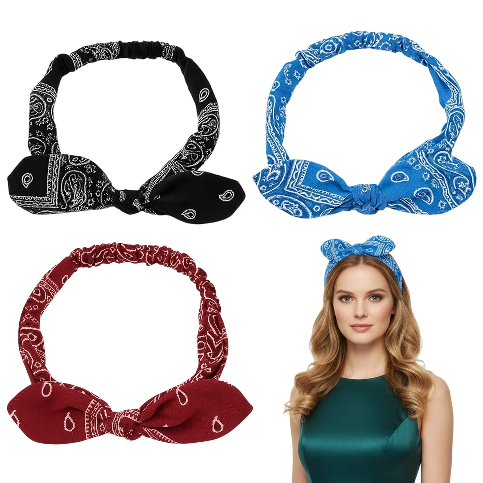 Пов'язка на голову жіноча, фото №1 Пов'язка на голову жіноча, фото №1