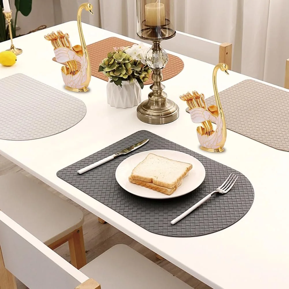 Ложка Кавова, Чайна, Підставка Лебідь, Десертна, фото №3