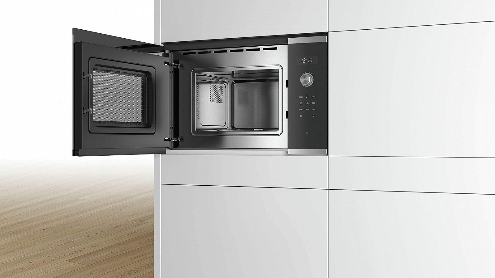 Вбудована мікрохвильова піч Bosch Series 6 BFL524MS0 20 л 900 Вт нержавіюча сталь, фото №4 Вбудована мікрохвильова піч Bosch Series 6 BFL524MS0 20 л 900 Вт нержавіюча сталь, фото №4