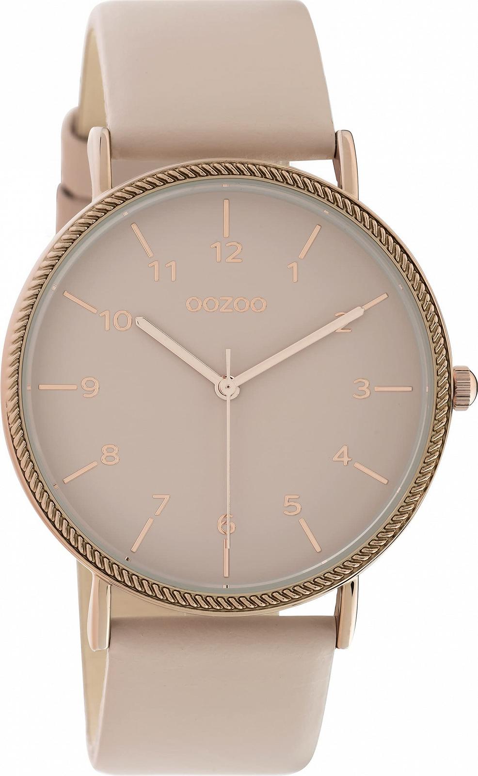 Часы Oozoo Женские Ремешок кожаный Плоский 40 мм Арабские цифры, фото №1