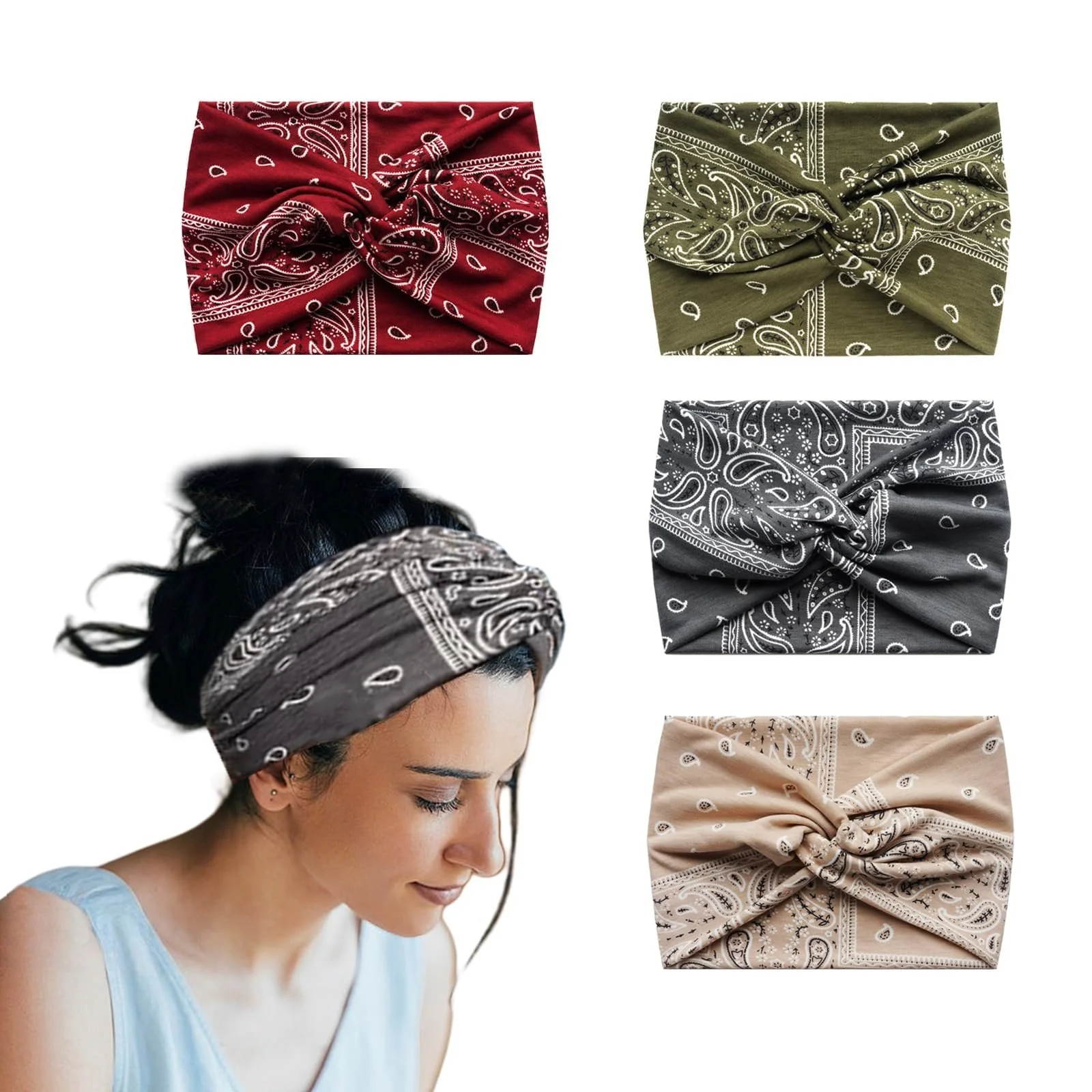 Повязка на голову Эластичная Широкая, фото №1