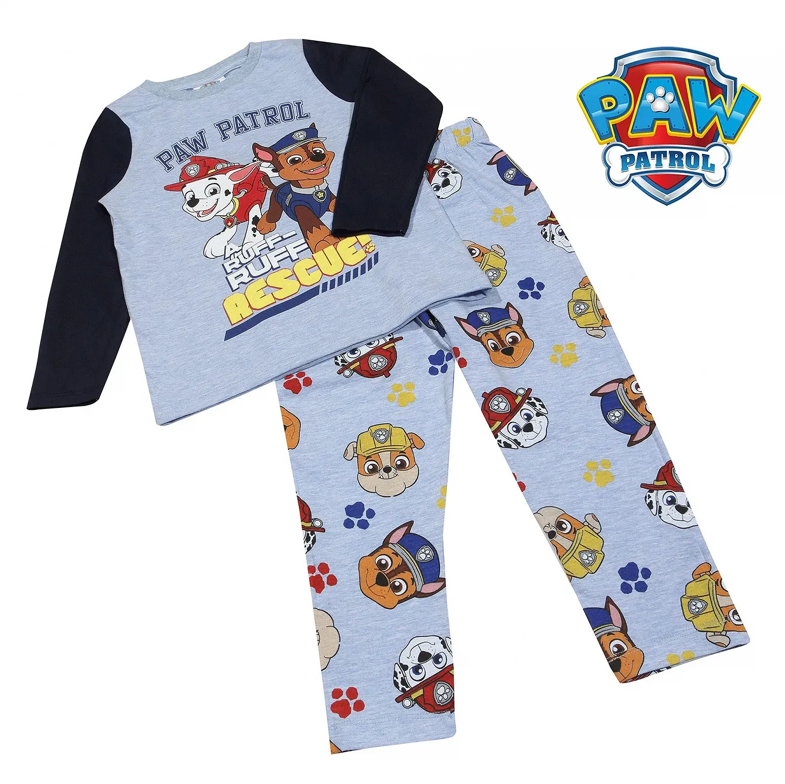 Комплект піжами Paw Patrol Ruff Ruff Rescue Довга дитяча, фото №4