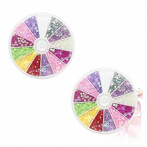Купить Набор для рукоделия FRCOLOR 2 коробки с наклейками с блестками для ногтей 150 штук разных цветов для проектов нейл-арта - Фото 1 Набор для рукоделия FRCOLOR 2 коробки с наклейками с блестками для ногтей 150 штук разных цветов для проектов нейл-арта - Фото 1