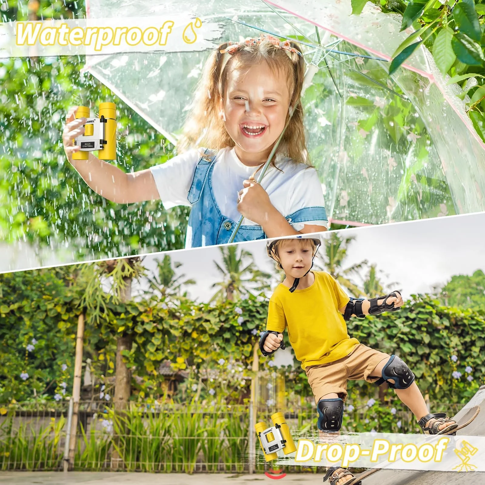 Бінокль USCAMEL 8 x 21 Жовтий, фото №7