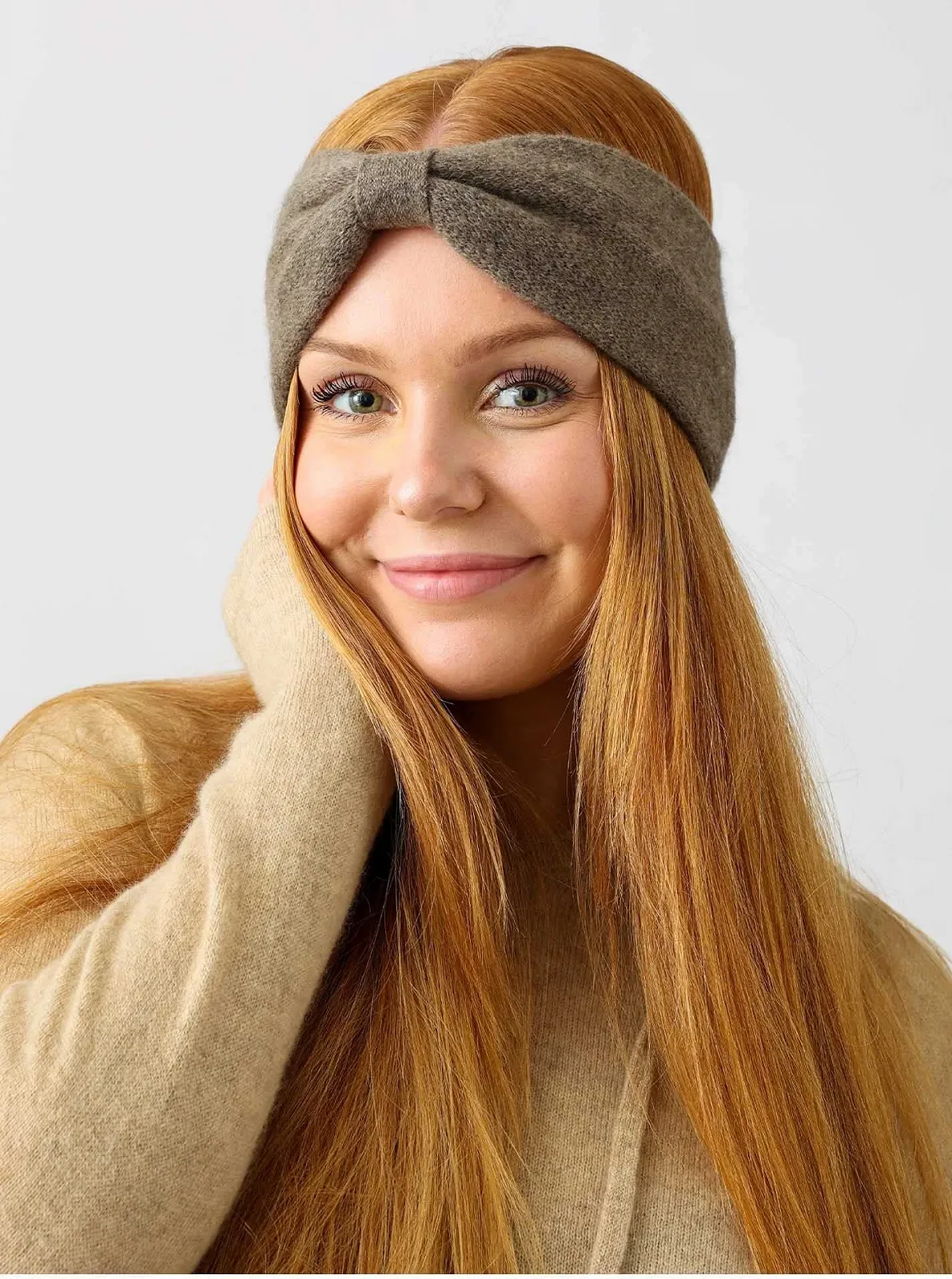 Пов'язка на голову Zwillingsherz 100% Кашемір, фото №2