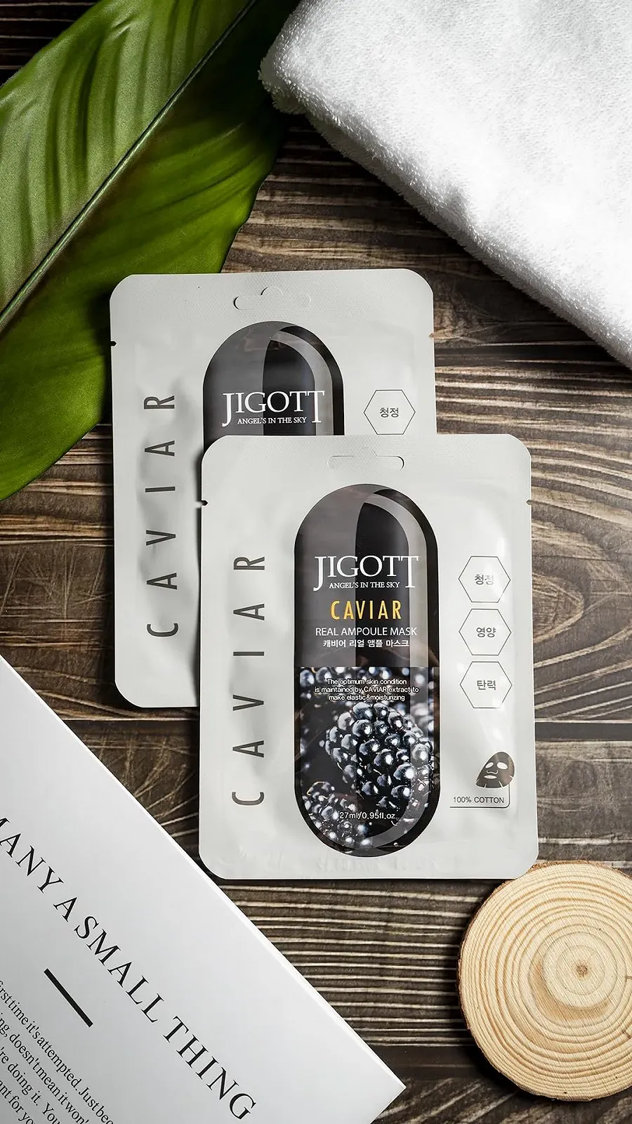 Тканевая маска для лица JIGOTT Caviar Real Ampoule, 27 мл, упаковка 10 штук, фото №4 Тканевая маска для лица JIGOTT Caviar Real Ampoule, 27 мл, упаковка 10 штук, фото №4