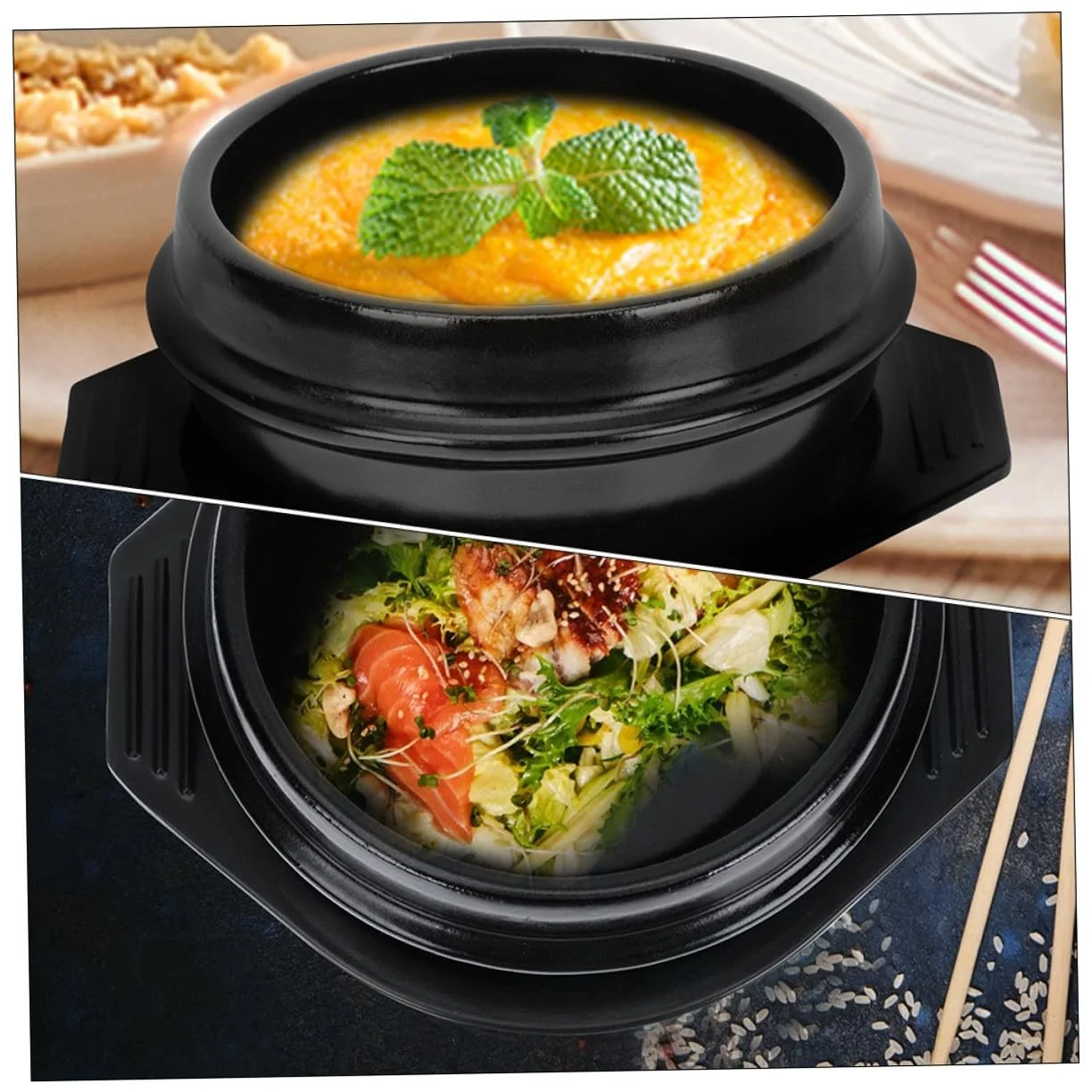 Керамическая кастрюля VANZACK жаропрочная без покрытия с подставкой, фото №3 Керамическая кастрюля VANZACK жаропрочная без покрытия с подставкой, фото №3