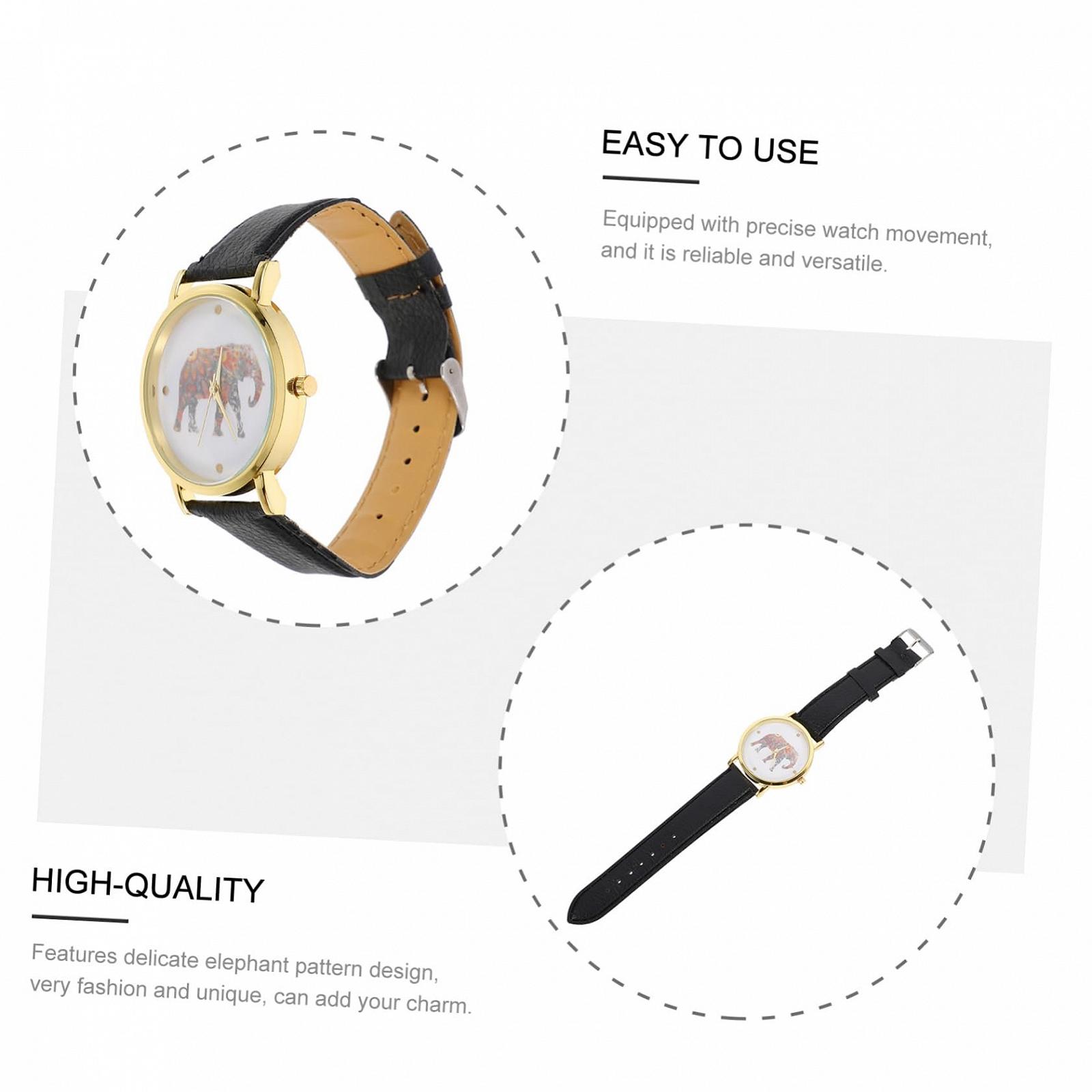 Часы LIFKOME Студенческие Часы Модные Часы Женские Часы Apple Watches Наручные Часы SWOR Часы Женские Часы Манжетные Часы для Женщин Сталь Сплав Черный, черный, Ремешок, фото №3