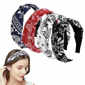 Обруч на голову Широкая женская, Набор из 4 - Фото 1