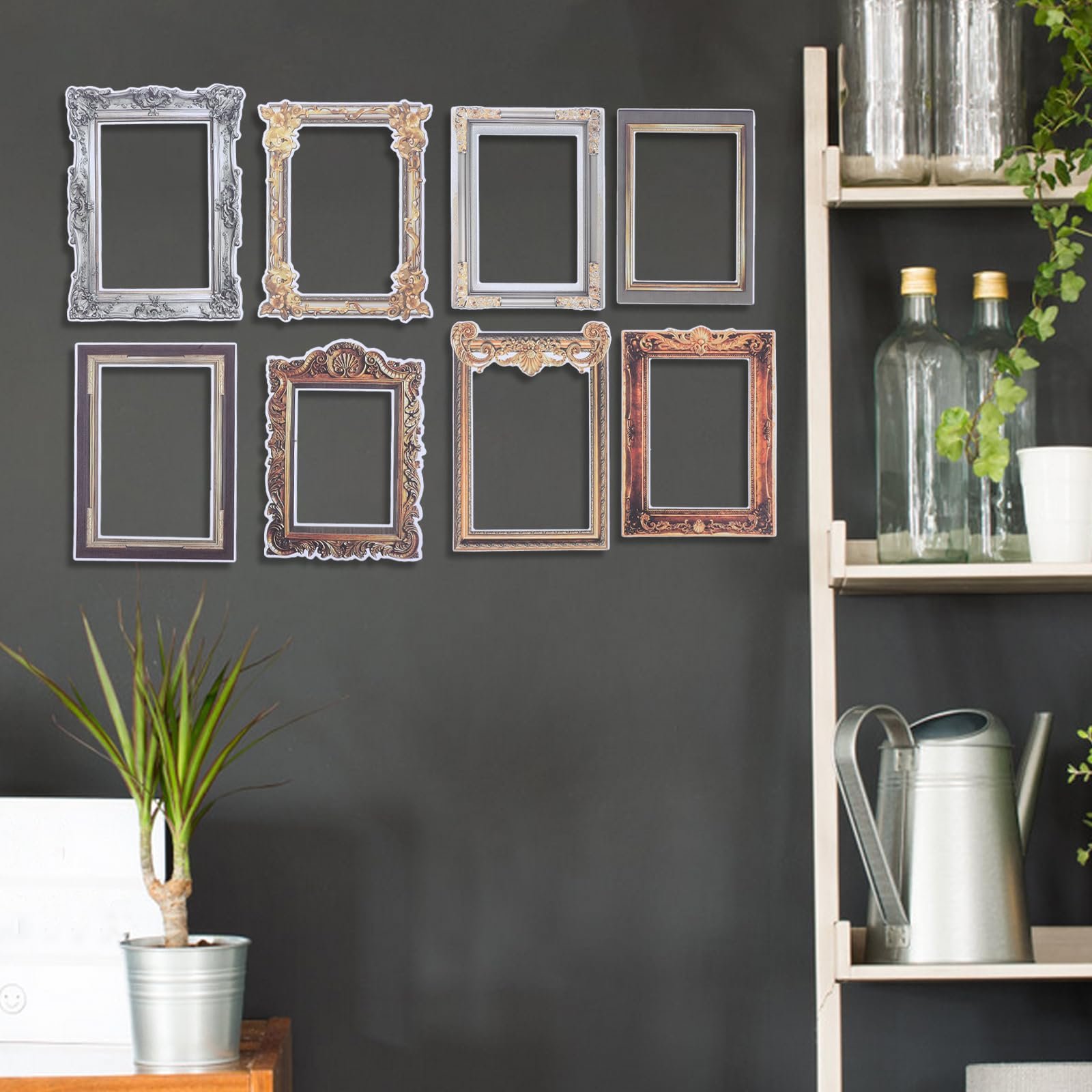 Настенные наклейки HOMSFOU Vintage Photo Frame 8 штук PVC, фото №7