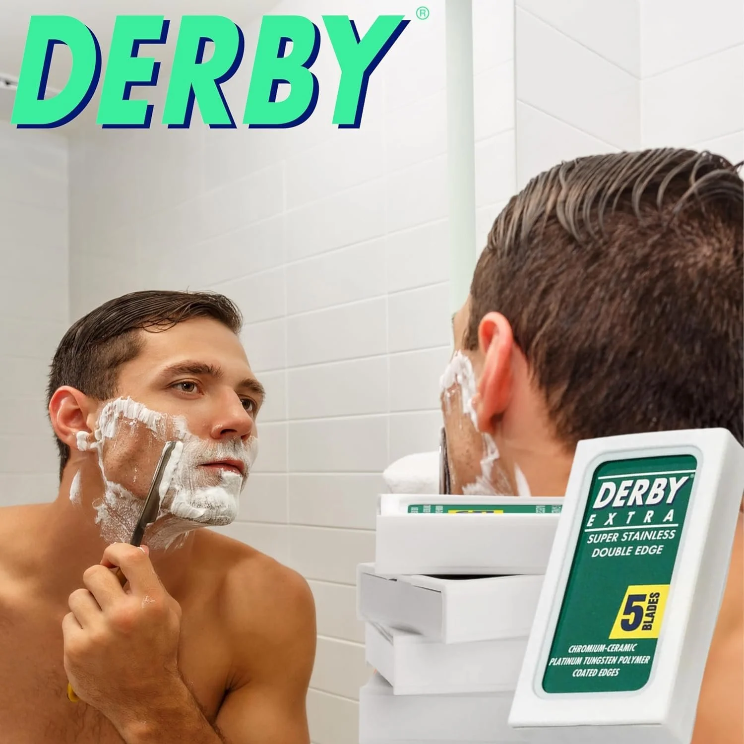 Лезвия для бритвы Derby Extra 5 шт., фото №4
