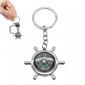 Брелок-компас Outdoor - Металевий кулон для виживання на відкритому повітрі - Стильний та елегантний - Фото 1