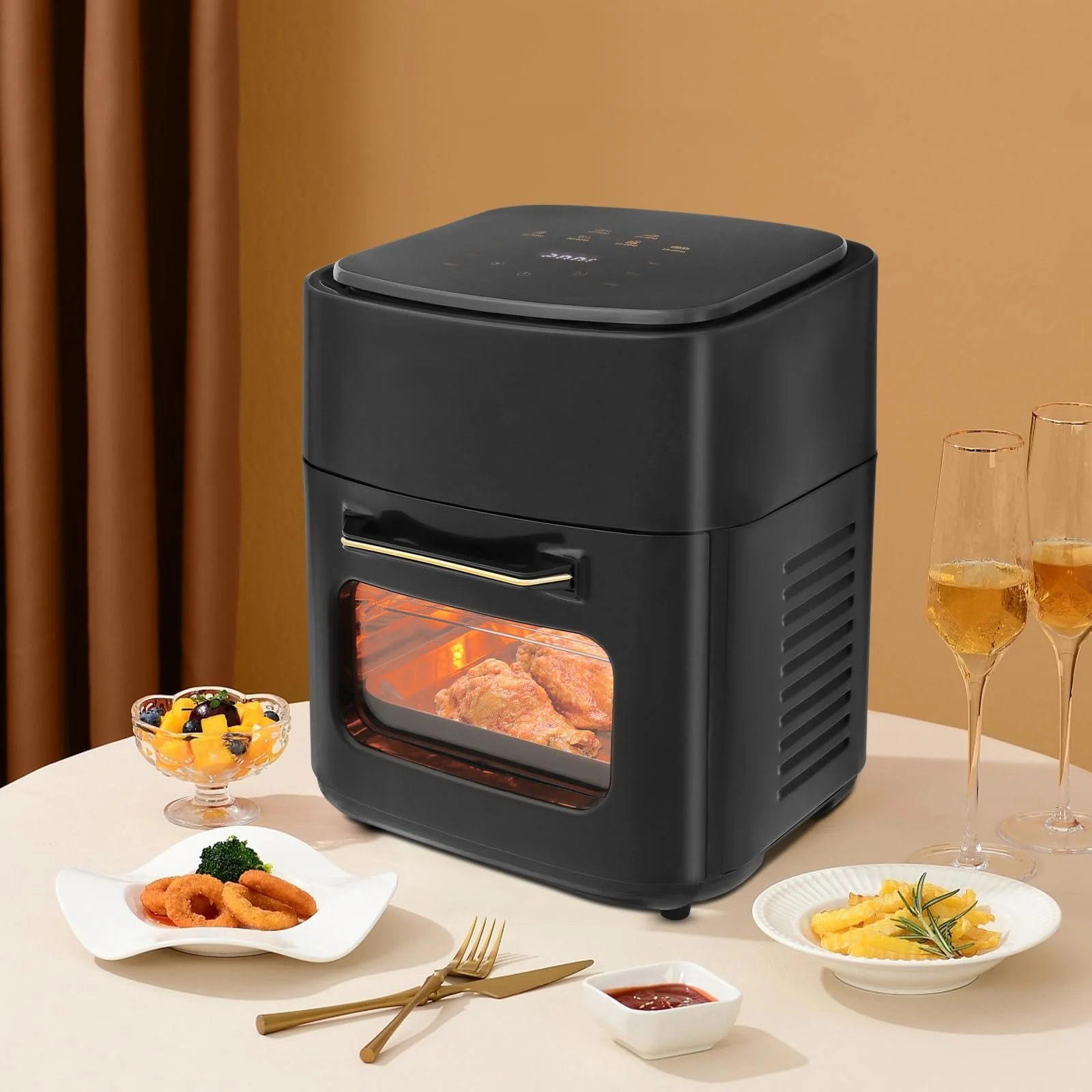 Мультипіч 15L 220V 1400W Сенсорний екран Технологія 360° 80-200°C Чорна, фото №4