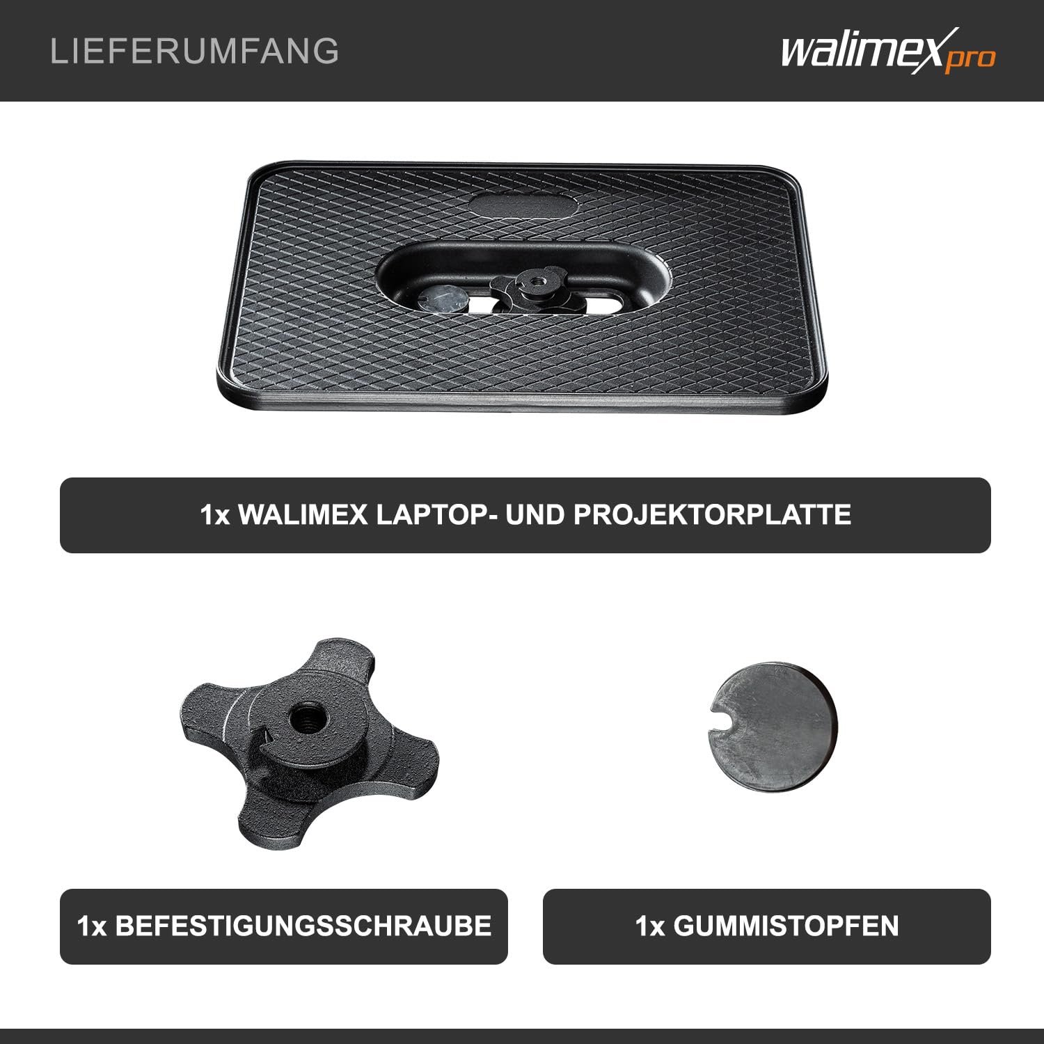 Пластина для ноутбука и проектора Walimex Алюминий 36 x 26 см, фото №5