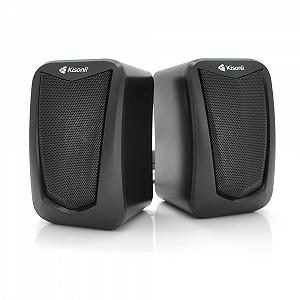 Колонки 2.0 Kisonli KS-06, для ПК і ноутбука USB 3.5mm, 2x3W 20Hz 20KHz Black BOX Q50 - Фото 1
