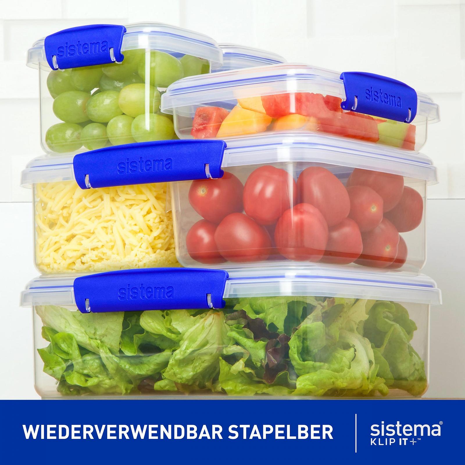 Контейнери для зберігання продуктів Sistema KLIP IT 6 шт, фото №3