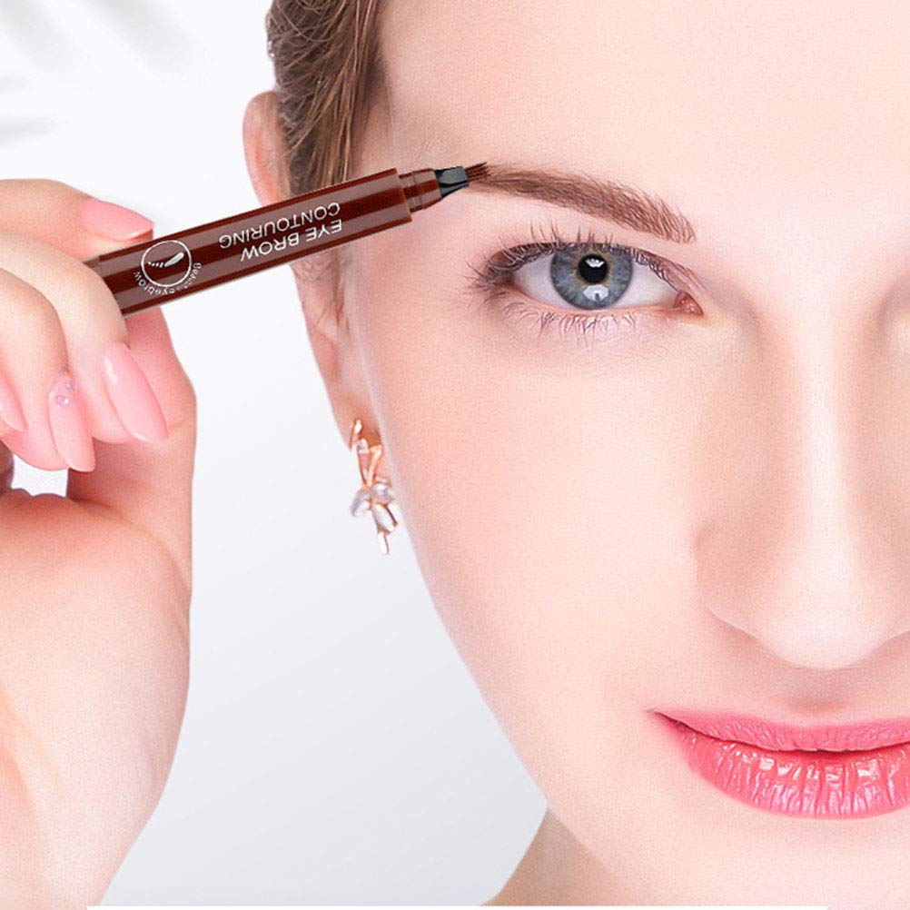 Олівці для брів Microblading 3 шт. 4-вістревий водостійкий довговічний Різнобарвний, фото №2