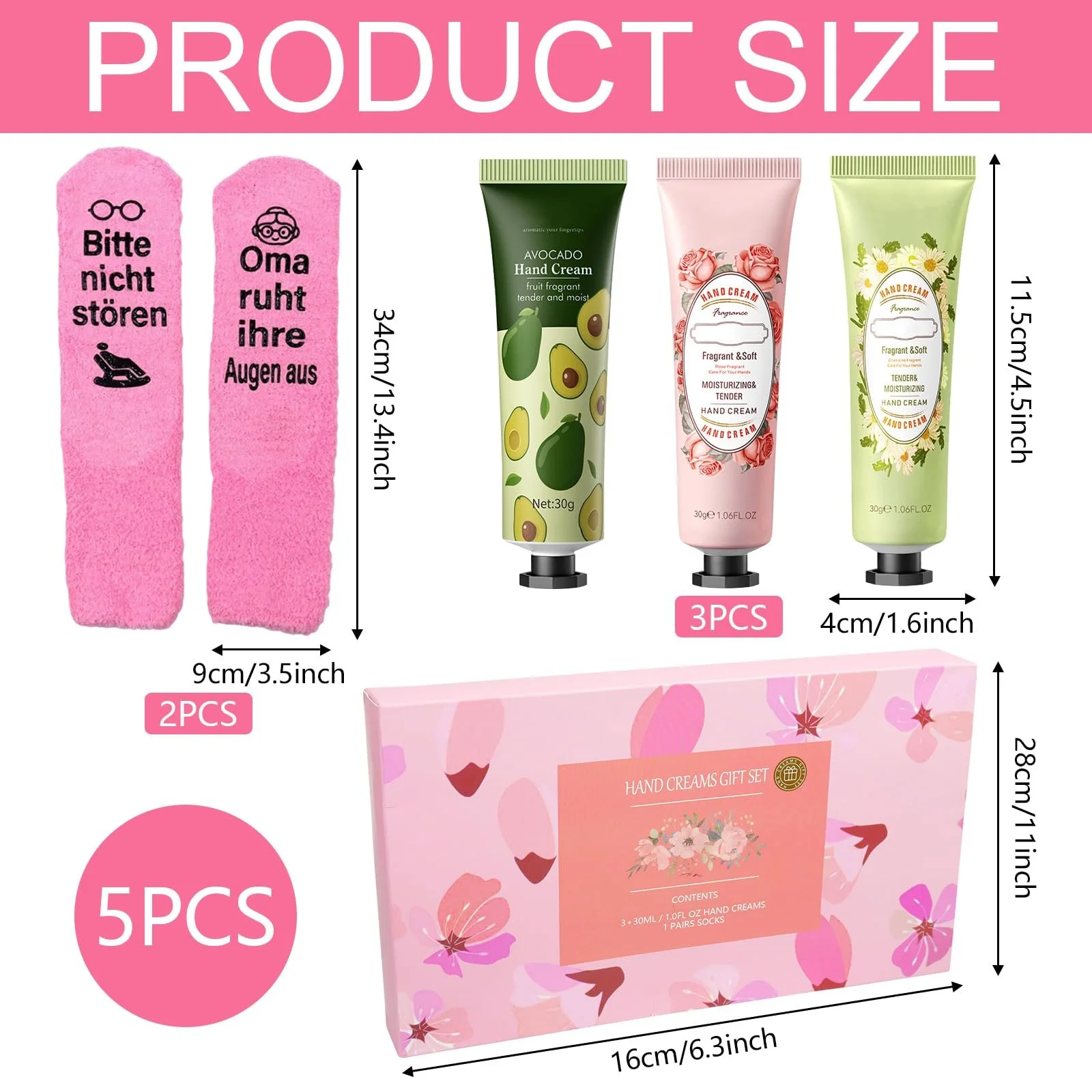 Набір Кремів для Рук i Шкарпетки з Написом "Bitte Nicht Stören", фото №2 Набір Кремів для Рук i Шкарпетки з Написом "Bitte Nicht Stören", фото №2