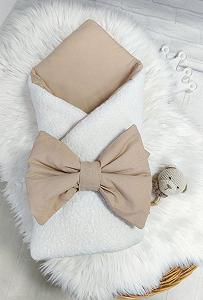 Конверт для новонародженого та людина демісезон Тедді коричневий (А00062) synthetic.ua - Фото 1