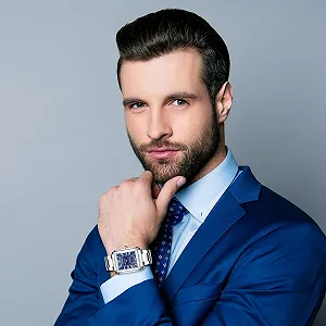 Чоловічий годинник Квадратний з нержавіючої сталі: 3ATM Водонепроникний synthetic.ua - Фото 1