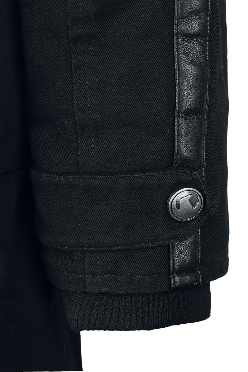 Женская зимняя куртка Black Premium by EMP Черный со съемным воротником из искусственного меха, фото №7