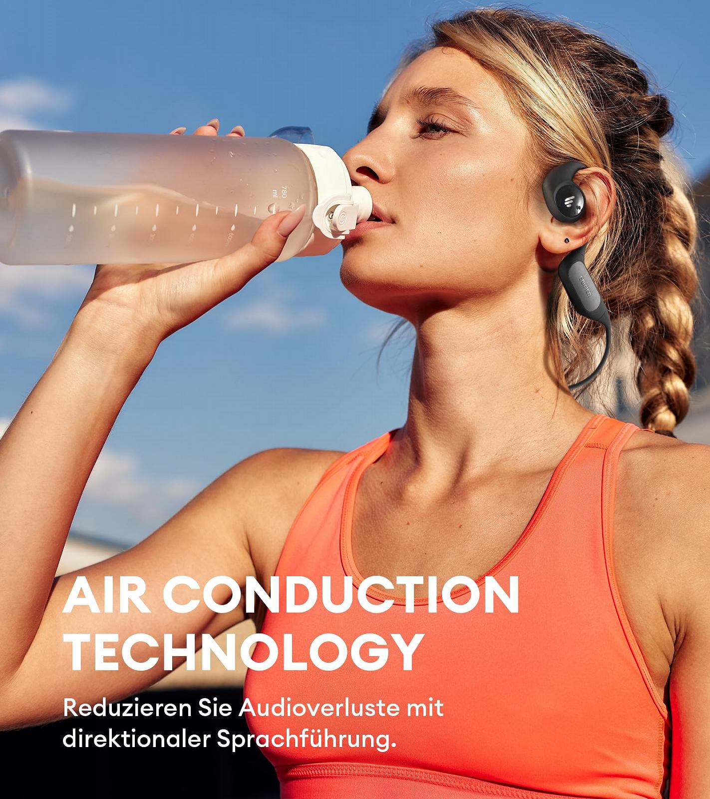 Наушники Edifier Comfo Run Open-Ear Wireless Air Conduction Sports Bluetooth 5.3 Встроенный микрофон 17 часов воспроизведения Быстрая зарядка IP55, фото №3