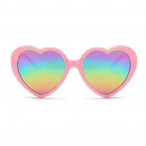 Солнцезащитные очки Форма сердца Поляризованные Модные RUNHUIS для мужчин и женщин Винтажные Ретро - Фото 1