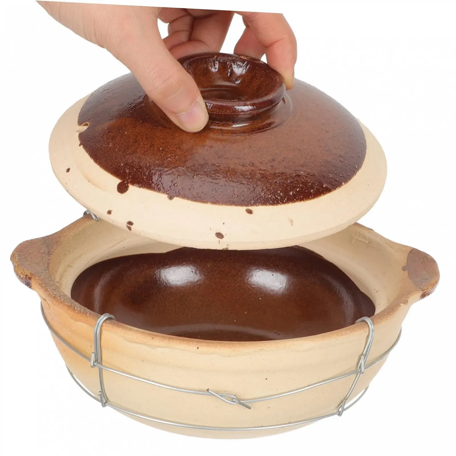 Кастрюля для тушения VALICLUD с ручкой антипригарная для индукции и открытого огня, фото №5