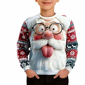 Дитячий світшот з довгими рукавами та круглим вирізом - Фото 1