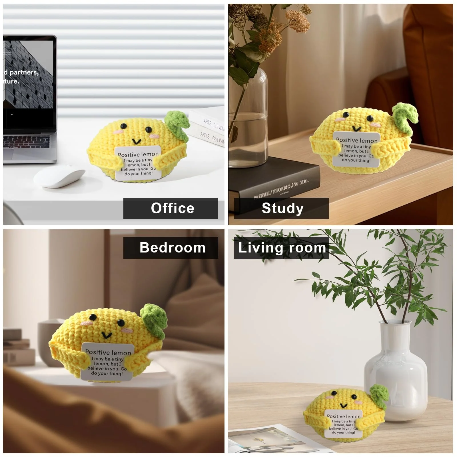 Игрушка NQEUEPN Positive Lemon 10 см Большой Лимон Вязаный, фото №6 Игрушка NQEUEPN Positive Lemon 10 см Большой Лимон Вязаный, фото №6