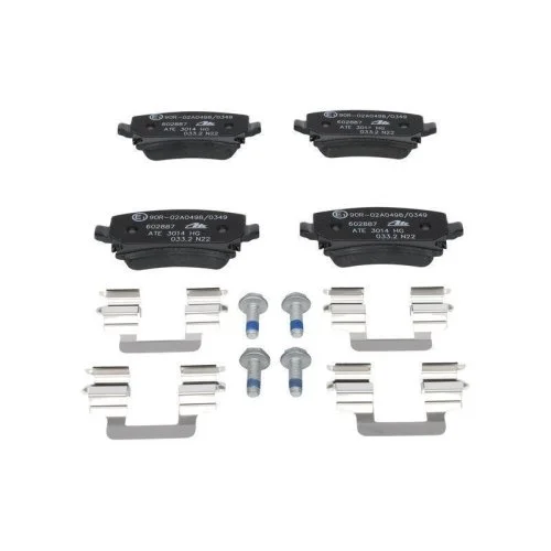 Комплект гальмівних колодок, дискове гальмо ATE 13.0460-2887.2 для VAG задня вісь, фото №2