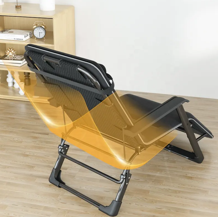 Раскладное кресло кровать с подушкой LEOBRO Темно серое (FCB-S06-PC), фото №4