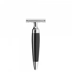 Т-образная бритва Muhle Stylo Black Resin черная смола - Фото 1