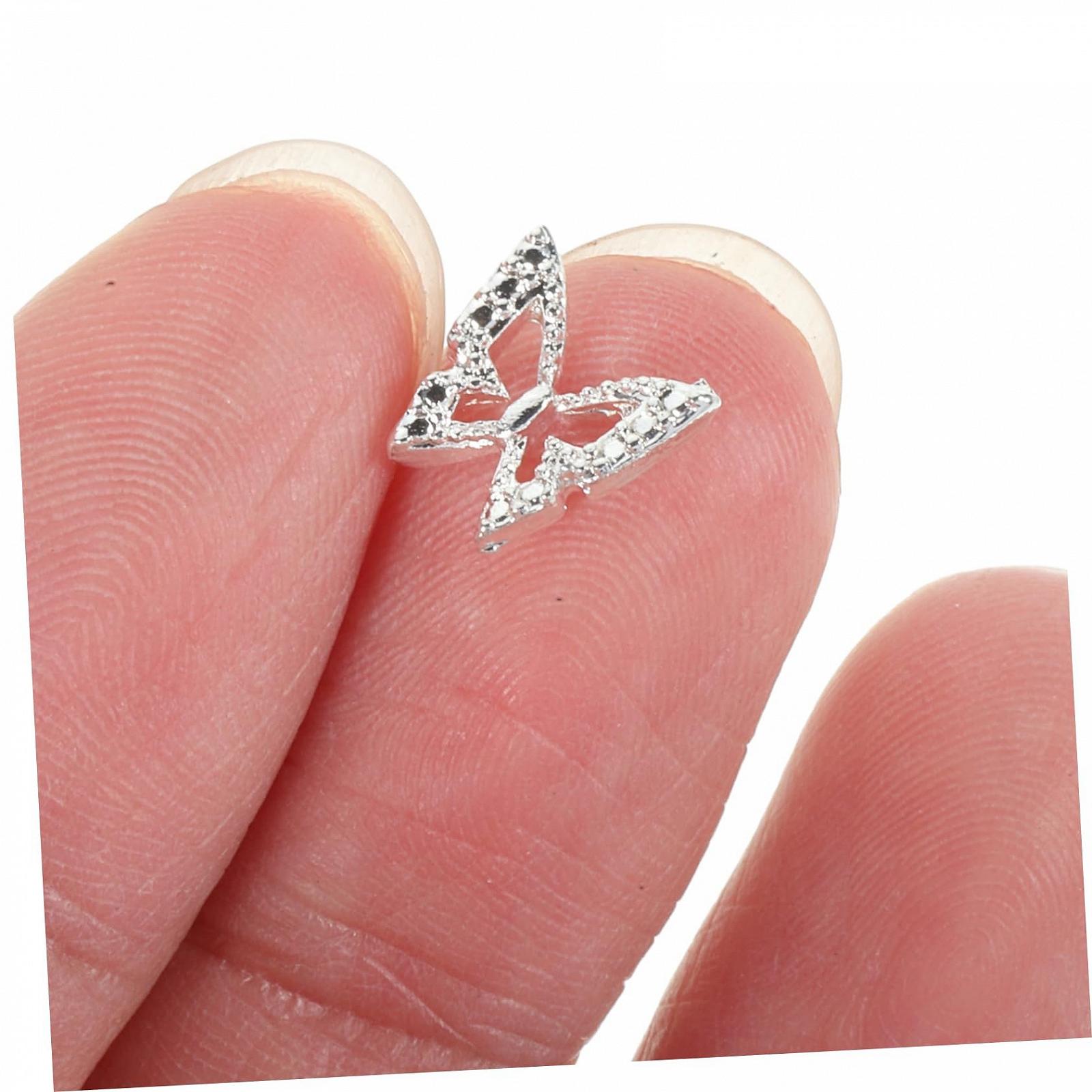 Подвески для ногтей FRCOLOR Бабочки 40 шт украшения для маникюра, фото №6