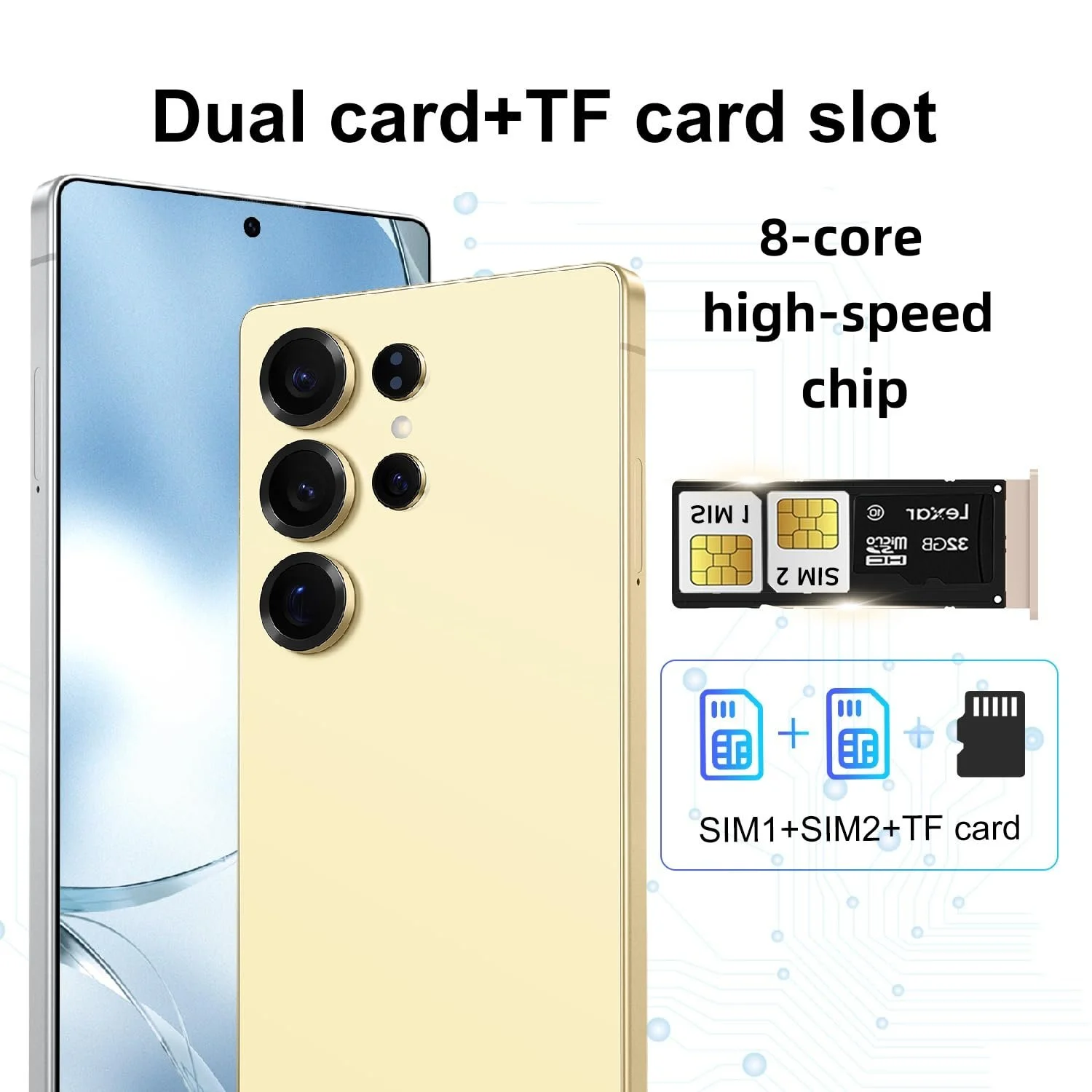 Смартфон 8-Core 4G LTE 6.52 дюйма 4GB RAM 64GB ROM Brown, фото №4