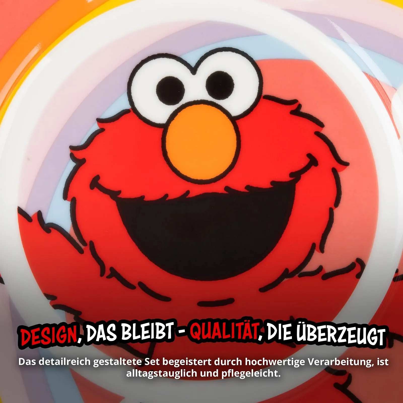 Детский набор для завтрака United Labels Elmo с Элмо, фарфоровый, 3 предмета, фото №5