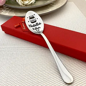 Ложка з гравіюванням Chocolate Killer з іменем у подарунковій коробці synthetic.ua - Фото 1