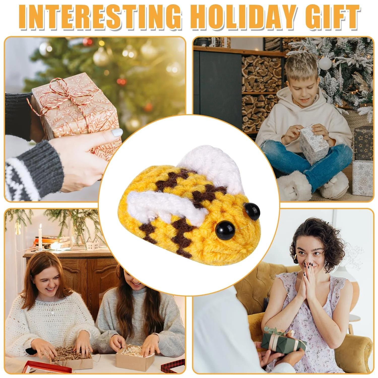 Игрушка Positive Bee Вязаная с Положительной Открыткой, фото №7 Игрушка Positive Bee Вязаная с Положительной Открыткой, фото №7