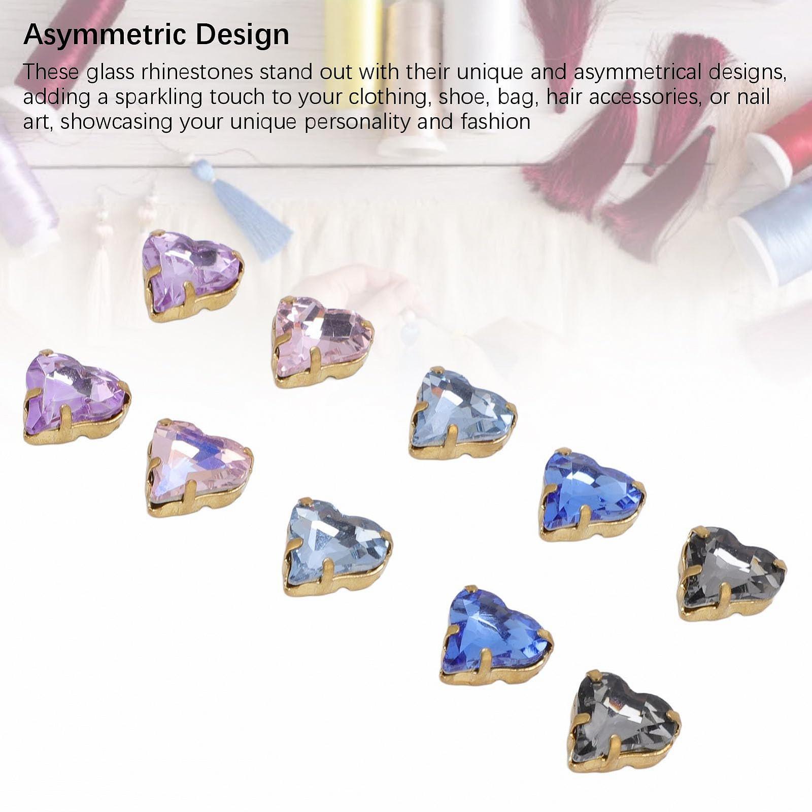 Стрази Скляні 12x13мм 5 кольорів Золота Основа Кришталеві Стрази для DIY виробів, виготовлення ювелірних виробів, прикраси костюмів, фото №4 Стрази Скляні 12x13мм 5 кольорів Золота Основа Кришталеві Стрази для DIY виробів, виготовлення ювелірних виробів, прикраси костюмів, фото №4