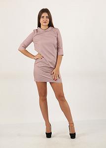 Платье MOZAH S Пудровый (ND-15095-Powder) synthetic.ua - Фото 1