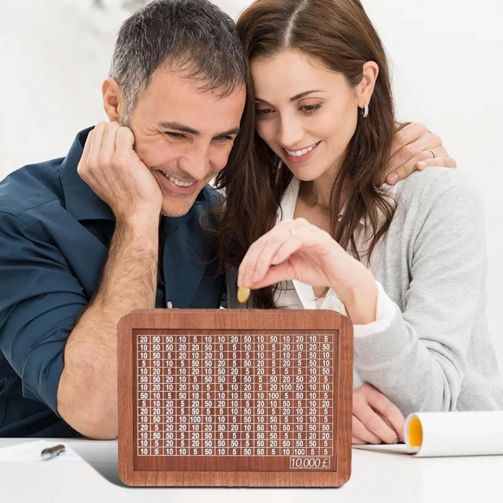 Скарбничка Дерев'яна з маркером та цифрами, фото №4